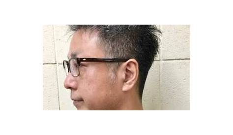 24 歳 髪型 メンズ 石川 元洋 On Instagram “・ スッキリした ・ 横顔ヘアスタイル眼鏡白髪髭グレーヘア”