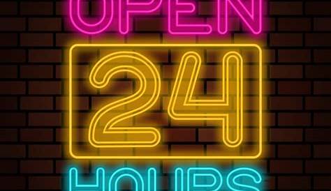 24 Hours Images Open Icon 567270 Vector Art At Vecteezy