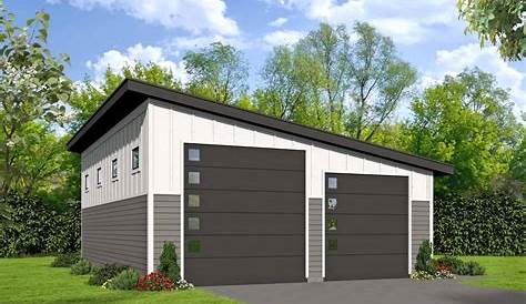 2Car Garage Plans Double Garage Plan with Front Facing Gable 006G0018