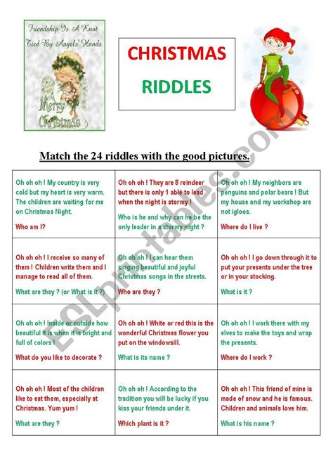 24 Christmas Riddles
