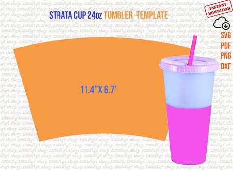 24 Oz Tumbler Wrap Template Free