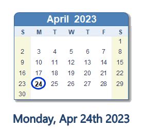 24 april 2023 public holiday