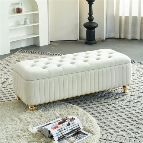 Maximize Your Space with a Stylish 24 Inch Wide Storage Bench - The Perfect Solution for Any Room