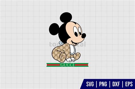 Download 247  Baby Mickey Mouse Gucci Svg EPS File Commercial Use Free PSD Mockups