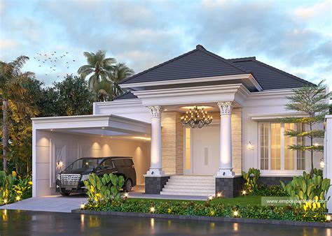 25 Desain rumah mewah klasik 1 lantai | Desain Minimalis