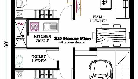 25 x 30 Feet House Plan (Plot Size 83 Square Yards