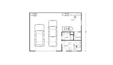 Garage 25×30 Hearthstone Home Design