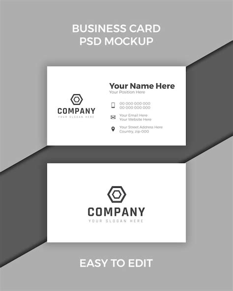 25+ Best Printable Name Card PSD Templates 2018 - Templatefor