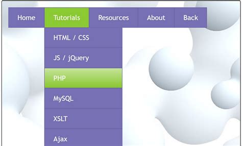 25 Free HTML5 CSS3 jQuery DropDown Menus