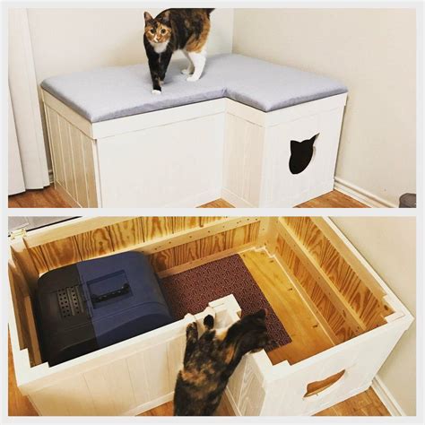 25 Cool Ways To Hide A Cat Litter Box DigsDigs