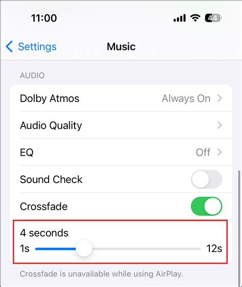 25. Crossfade feature
