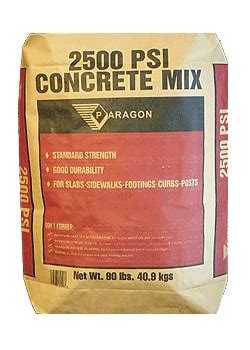 2500 psi concrete mix