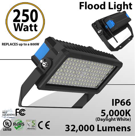 250w equivalent led flood light