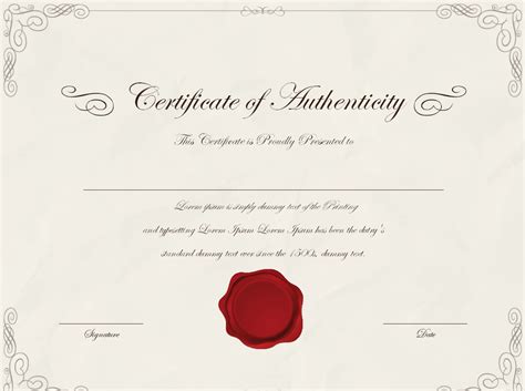 26+ Certificate of Authenticity Templates in AI | InDesign | MS Word