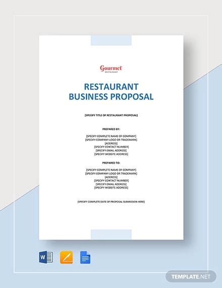 26+ Restaurant Proposal Templates - Free PDF, DOC Format Download