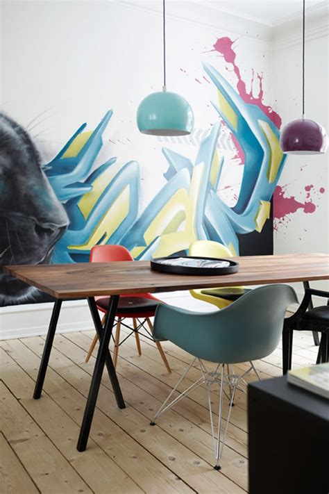 26 Daring Graffiti Statement Interior Wall Ideas DigsDigs