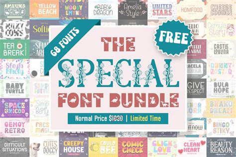 Download 261  Special Font Bundle PSD Files DXF Files