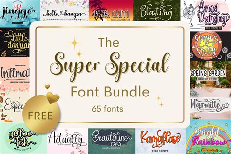 Download 261+ Special Font Bundle PSD Printable