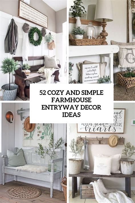 60+ Awesome Farmhouse Entryway Decorating Ideas Page 34 of 62