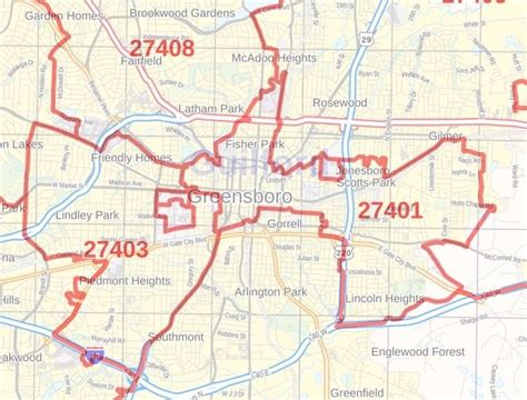 27403 Zip Code Map