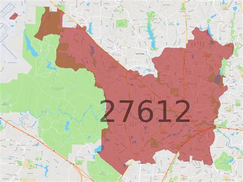 27612 Zip Code Map