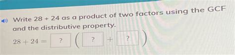 28+24 Distributive Property