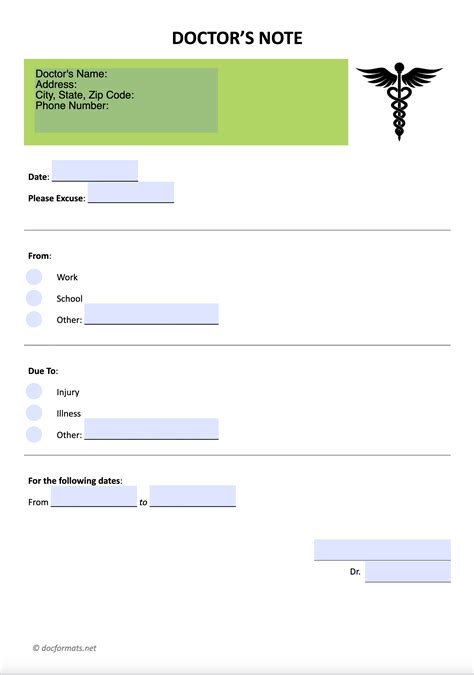 28+ Doctors Note Templates - PDF, DOC | Free & Premium Templates