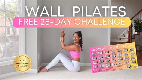 28 Day Wall Pilates Challenge Free Printable Schedule