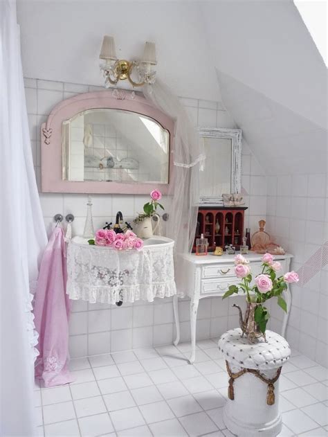 Light pink bathroom rug sets / 28 lovely and inspiring shabby chic