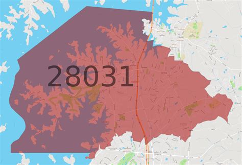 28031 Zip Code Map
