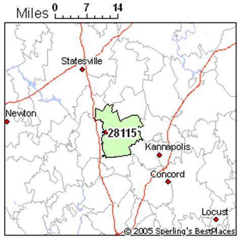 28115 Zip Code Map