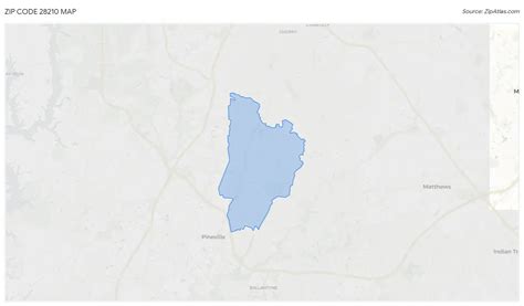 28210 Zip Code Map