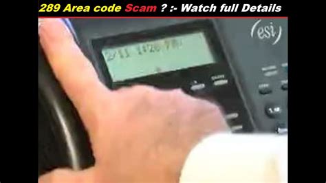 289 area code scam