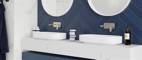 29. Make a statement with bold basins and consoles