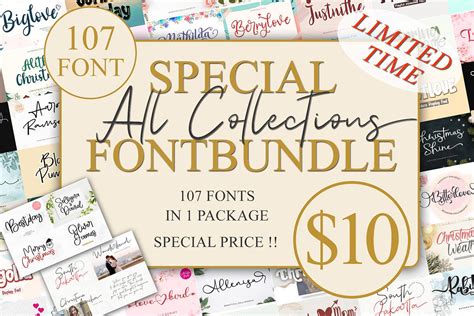 Download 297+ All Collections - Font Bundle SVG Printable