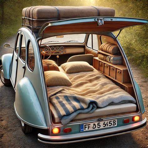 2CV road trip packing