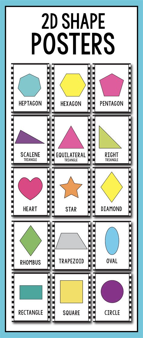 2D Shapes 2D Shapes Printables