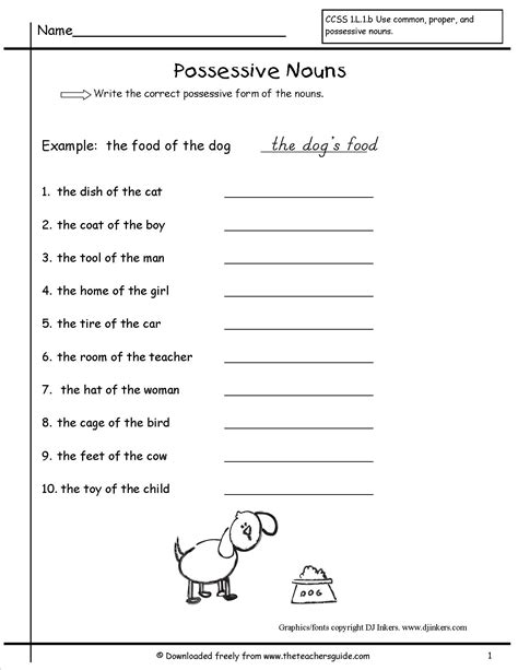 2Nd Grade Possessive Nouns Worksheets For Grade 2: A Guide To Understanding