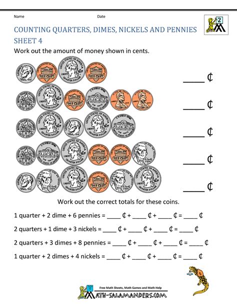 Make Math Fun For Your 2nd Grader With Time and Money Worksheets!