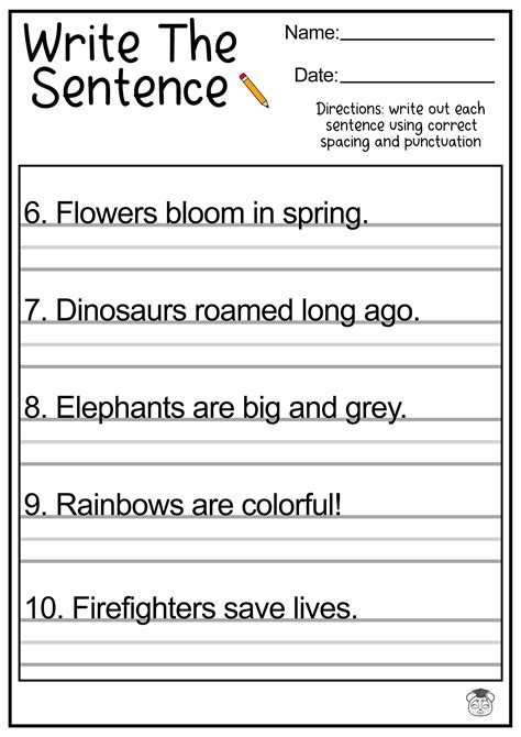 Strengthen Your 2nd Grader's Writing Skills with these Fun and Engaging Sentence Worksheets!