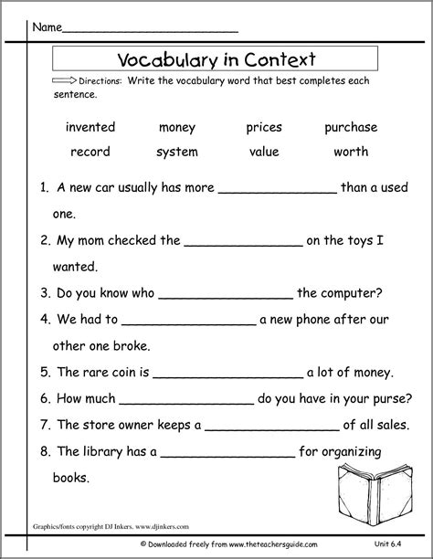 2Nd Grade Printable Word Dictionary