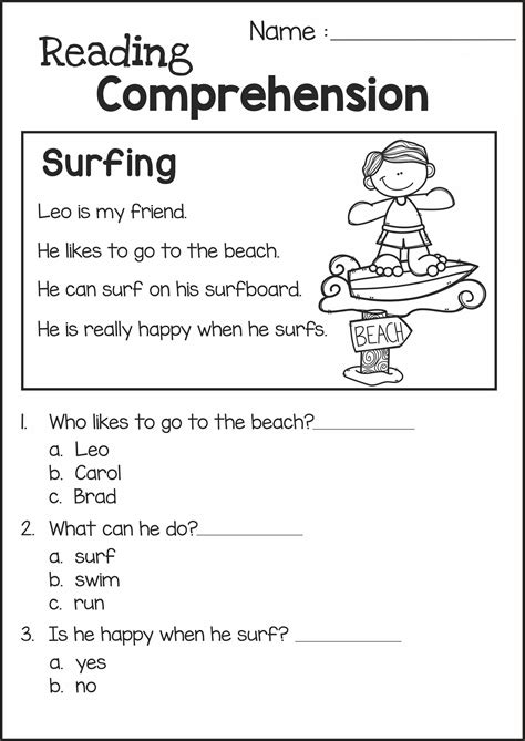 2Nd Grade Worksheet Printable Reading