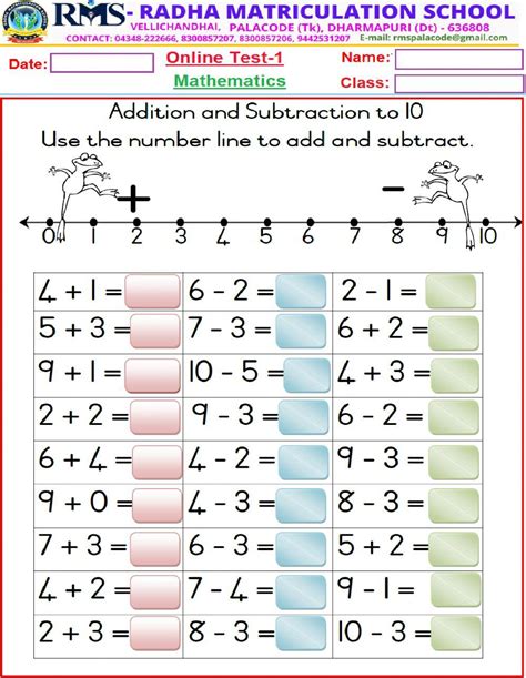 2Nd Std Maths Worksheets