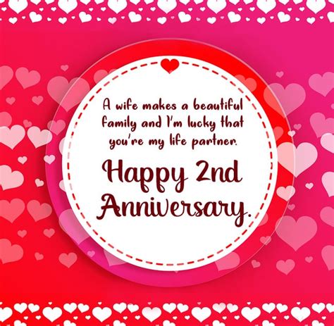 2nd wedding anniversary wishes for wife quotes
