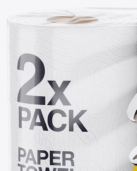2x Paper Towels Mockup