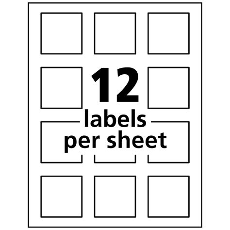 2x2 Labels Template