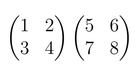 2x2 matrices examples