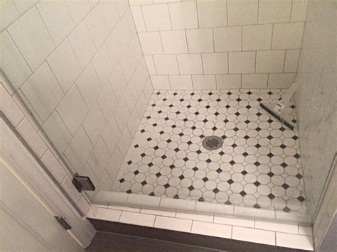 2x2 tile shower floor