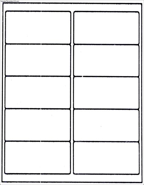 2X4 Printable Label Templates