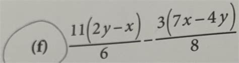 2y where y is equal to 5 6 7 8 9